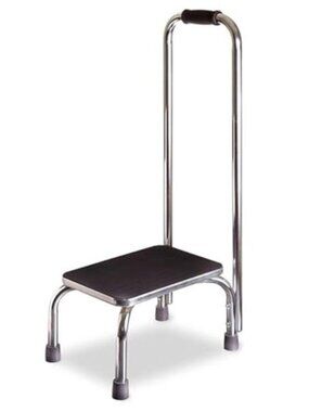 Step Stool with Handle and Non Skid Rubber Platform, Lightweight and Sturdy
